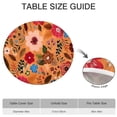 thumbnail image 6 of Pioneer Flower Floral Print Pattern Round Fitted Tablecloth with Elastic Edge,Dining Table Cover Waterproof,Outdoor Round Tablecloth for Camping,Dining,Indoor and Outdoor, 6 of 7