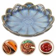 thumbnail image 3 of Flower Shape Snack Dish Ceramic Side Dish Plate Seasoning Sauce Dipping Bowl, 3 of 8