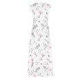 thumbnail image 3 of Vestido de tirantes de camisola sólida de manga corta con estilo de verano para mujer OAVQHLG3B Store lin121212, 3 of 4