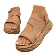 thumbnail image 3 of MKLEKYY Sandalias Plataforma Zapatos de Playa Zapatillas de Mujer Sandalias Planas de Una Sola Pieza para Vacaciones En La Playa 794, 3 of 5