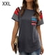 thumbnail image 3 of Guardurnaity Top con dobladillo en la parte delantera a rayas para mujer Prendas para la parte del cuerpo Gris XXL, 3 of 6