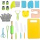 thumbnail image 5 of Vajilla para niños Cuchillo de plástico Jardín de infancia Educación temprana Cuchillo de plástico para frutas Cortar verduras No dañar Cuchillo para tartas para niños Cortar patatas, 5 of 5