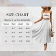 thumbnail image 2 of TEMOFON Midi Pleated Skirts for Women Elastic High Waist with Pockets Maxi A Line Linen Summer Clothes Trendy Flowy Dresses White M, 2 of 10
