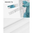 thumbnail image 6 of Tie Up Valance Curtain for Kitchen, Teal Blue Sea Turtle on Wood Board Rod Pocket Short Curtains Adjustable Tie-Up Shade Valances, Ocean Animal Window Treatment for Bathroom Living Room Bedroom, 6 of 7