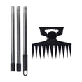 thumbnail image 2 of DYNWAVECA Weed Puller Tool Weeder Multipurpose Manual Ergonomic Grip Uprooting Weeding Tool Weed Rake for Backyard Patio Lawn Farm Yard 3 Section Pole, 2 of 10