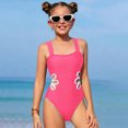 thumbnail image 4 of Kids Bathing Suits Sleeveless Toddler 1 Piece Swimsuit Cute Bathing Suit Girls Size 7-8 Years Swimsuit, 4 of 7