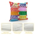 thumbnail image 4 of Chill Pill Varied Pop Style Blocked Pattern Design by Daphne Polselli Throw Pillow, Multi-Color, 4 of 5
