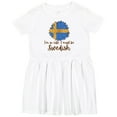 thumbnail image 3 of Inktastic I'm So Cute, I Must Be Swedish Sunflower Girls Toddler Dress, 3 of 5