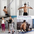 thumbnail image 7 of DZORUN Pull Up Bar for Doorway Upper Body Doorframe Chin-Up Bar Core Fitness Workout Strength Equipment Indoor Adjustable Trainer for Home Gym(Black), 7 of 7