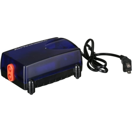 UPC: 0030172290510 | Penn-Plax Air-Tech Aquarium Air Pump – Double Outlets – Blue – up to 55 Gallons