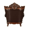 thumbnail image 6 of ACME 53072 2 Piece Forsythia Chair with 1 Pillow - Espresso Top Grain Leather Match & Walnut, 6 of 6