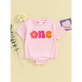 thumbnail image 5 of Aojekbee Baby Girls Summer Jumpsuit Casual Floral Embroidery Short Sleeve Newborn Romper for Toddler Cute Clothes, 5 of 10