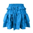 thumbnail image 3 of Ladies 2024 Fashion Pure Color Bag Sexy Cake Skirt Girls Dress Skirt Girls Ballet Skirt Floor Length Skirt Maternity Skirt over The Belly Table Skirt for Birthday Party Leopard Skirt Girls Long Skirt, 3 of 4