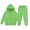 Green-02, variant on VIPOIN Kids Full Zip Up Fleece Hoodie and Jogger Pants Set, Cozy Solid Color Tracksuit for Daily Wear