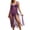 Purple, variant on Swimsuit Cover Up for Women Boho Knit Openwork Beach Cover Up Tassel Hem Bikini for Summer Holiday