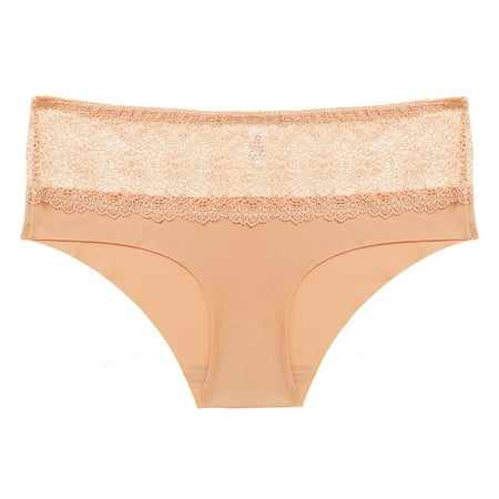 Under 25 Women s Plus Size Briefs  Breathable High Elastic  Comfortable Underwear  Large Briefs  Fashionable Briefs  Daily Wear  Seamless Design  Plus Size Blouse|Nylon Spandex Beige
