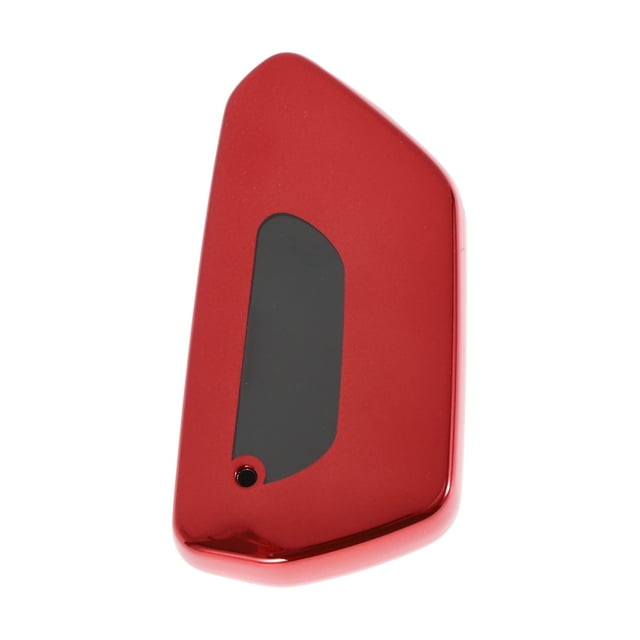 Funda de llave de coche de TPU roja para VW Golf 8 2020 en adelante - Funda de control remoto de 3 botones