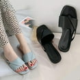 thumbnail image 3 of Summer Slippers, Women Sandals Flat Open Toe Summer Soft Sliders Sole Antislip Slippers for Beach, 3 of 3