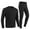 Black, variant on Smart Heating Thermal Underwear Winter Warm Battery Powered Heated Jacket and Pants for Men Women