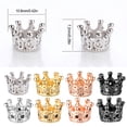 thumbnail image 3 of Cuentas para hacer pulseras Qarigey Espaciadores de agujeros grandes Dijes de cristal con diamantes de imitación, 3 of 6