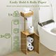 thumbnail image 4 of Estante de Papel Higiénico Independiente de Bambú para 6 Rollos, Estante TP para Organización y Almacenamiento del Baño, 4 of 4