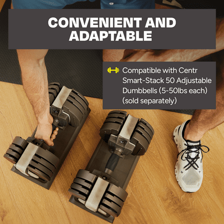 Centr Smart Stack Stand for Adjustable Dumbbells - Black
