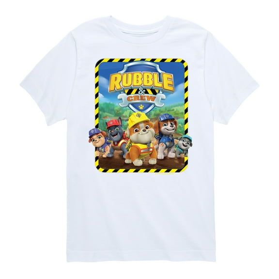 Paw Patrol - Rubble & Crew - Toddler & Youth Short Sleeve Graphic T-Shirt