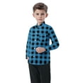 thumbnail image 5 of Wancir Toddler Baby Boys Plaid Flannel Shirt Long Sleeve Button Down Shirts, 5 of 7