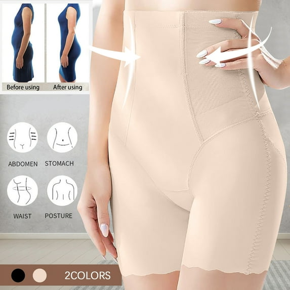 HUPOM Underwear Men Boxer Briefs Underwear For Women In Clothing High Waist Casual Tie Seamless Waistband Beige L