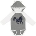 thumbnail image 3 of Inktastic Beautiful Galloping Black Horse Boys or Girls Long Sleeve Baby Bodysuit, 3 of 5