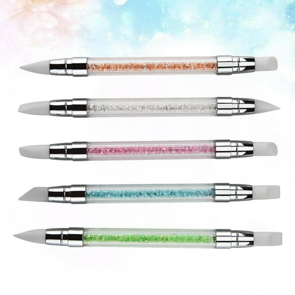 Soimiss 5pcs Nail Dotting Pens Set for Professional Use with Rhinestone Applicator Pen for Home Use