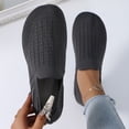 thumbnail image 5 of Willtoo Women's Flats Slip On Go Walk Shoes for Women Comfortable Walking Sneakers Knit Low Wedge Dressy Ballet Shoes, 5 of 7