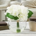 thumbnail image 3 of Pure Garden Hydrangea Artificial Floral Arrangement with Vase, 3 of 11