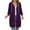 Purple, variant on UngA Long Hoodies for Women Oversized Fleece Long Sleeve Sweatshirts Casual Fall Jacket Coat with Pocket Womens Zip Up Hoodies (Black,L)