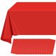 thumbnail image 1 of Mantel Ragnhild de plástico rojo, paquete de 16 unidades, para mesas rectangulares, 1 of 9