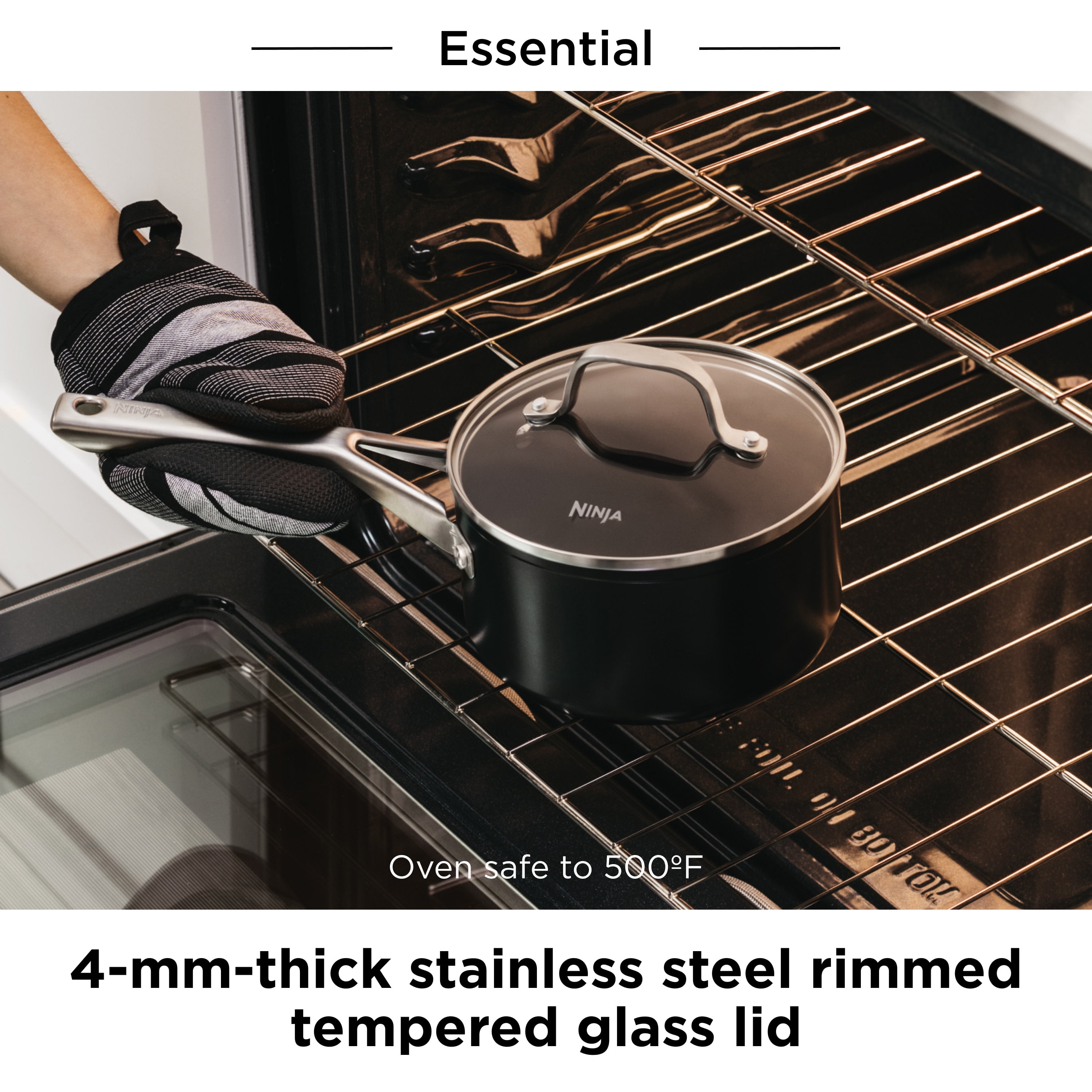 Ninja Foodi NeverStick Premium Hard-Anodized 14-Piece Cookware Set - C39000A