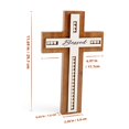 thumbnail image 2 of Cruz de madera de pared OKSQW, 30 x 18 cm, cuentas bendecidas de madera de pino, 2 of 7
