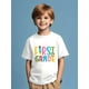 thumbnail image 1 of Hello First Grade" Boys' Casual T-Shirt - Vibrant "Hello First Grade" Print with Pencil & Stars, Crew Neck, Short Sleeve, Breathable Polyester, Perfect for School Season & Summ, 1 of 6
