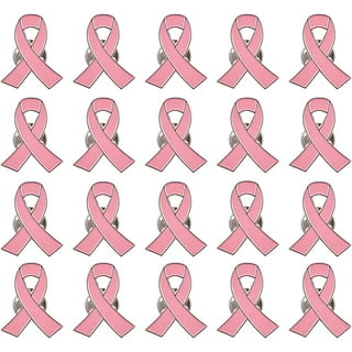 Aflyu Pink Ribbons Satin Pins Breast Cancer Awareness Safety Pins (80)
