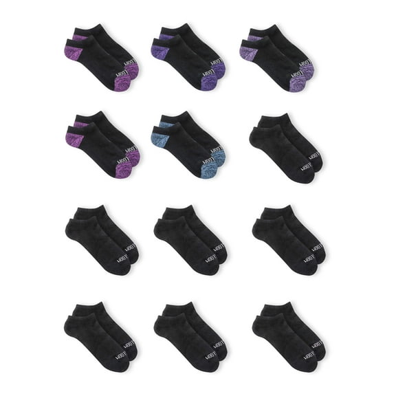 Fruit of the Loom Womens Soft & Comfortable Cushioned No Show Socks, 10 2 Bonus Pack