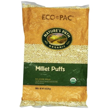 Nature's Path Organic Millet Puffs Cereal, 6 Ounce Bags