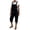 Black, variant on Overalls for Women Sleeveless Linen Adjustable Cargo Jogger Jumpsuit Casual Loose Jumpsuit Summer Capri Rompers with Pockets S