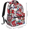 thumbnail image 2 of Hello Cat Backpack Kitty 3D cartoon Printed Kitty Backpack, 2 of 5