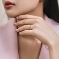 thumbnail image 6 of JeenMata 0.25 Carat Princess Cut August Birthstone Wedding Band - Pave Channel Band - 18K White Gold Plating for Women, 6 of 9