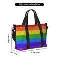 thumbnail image 2 of Travel Duffle Bag Colorful Glitter Rainbow Travel Tote Bags Carry on Luggage Waterproof Weekender Bags with Top Handle Adjustable Shoulde Strap for Travel Gym, 2 of 5
