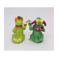 thumbnail image 3 of Ceramic Mardi Gras Crocodiles Salt and Pepper Shakers, Festive Decor, Kitchen Decor, Gift for Her, 3 of 3