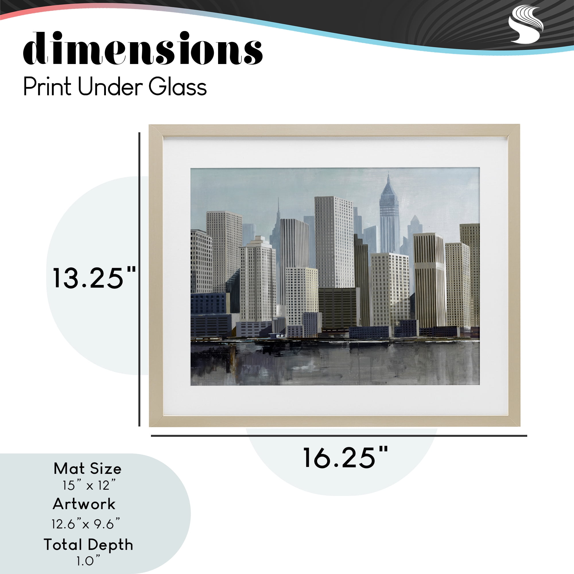 Stupell Industries New York City Sans Bridge Birch Framed Print Under Glass, design by Lorenzo Collective