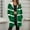Green, variant on Women Base Zip up Fleece Hoodie Jacket, Stripe Color Block Tops with Pockets, Gradien Thermal Fuzzy Outerwear