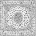 thumbnail image 1 of Ahgly Company Indoor Square Medallion Gray Traditional Area Rugs, 6' Square, 1 of 1