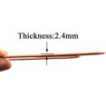 thumbnail image 3 of HAHIYO Paperclips 4 inch (100mm) Extra Large Paper Clips Sturdy Bright Rose Gold Vinyl Coated Prevent Scratching Tearing The Pages for Bookmark Organize Home Office School 14 Pack, 3 of 6